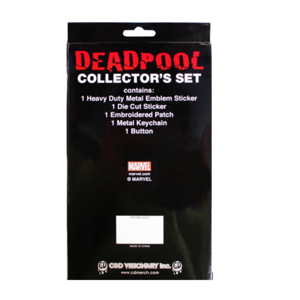 Deadpool Collector's Set - Patch, Button, Sticker & Keychain - Picture 2 of 2